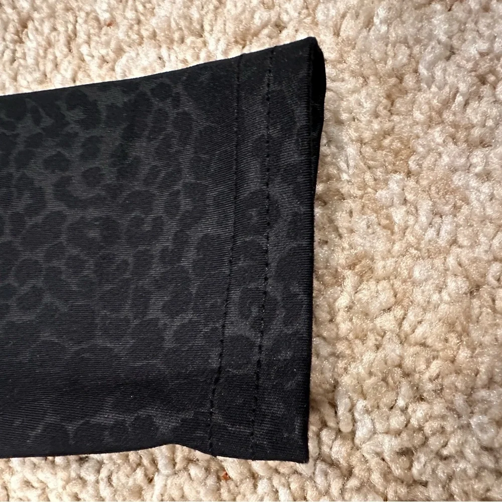 Designer Chic Black Leopard Patterned Kids Leggings- Dori Creations